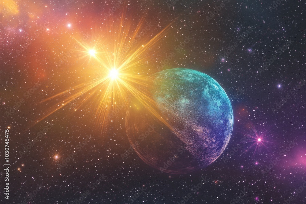 Obraz premium abstract of a planet