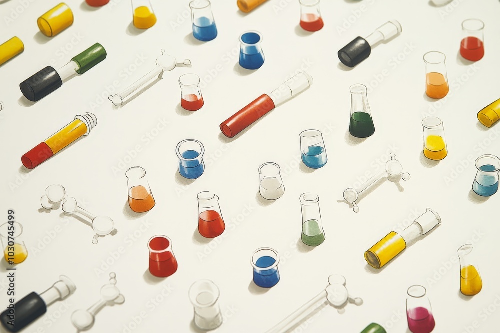 illustration colorful chemistry