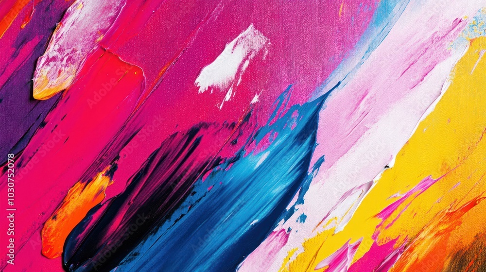 Abstract painting with bold colors and brushstrokes. Abstract painting with bold colors and brushstrokes.