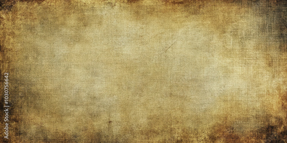 Fototapeta premium Old, textured, brown fabric background.