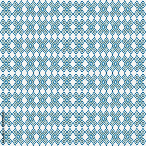 Obraz na płótnie Thai ethnic traditional seamless pattern on background. w salonie