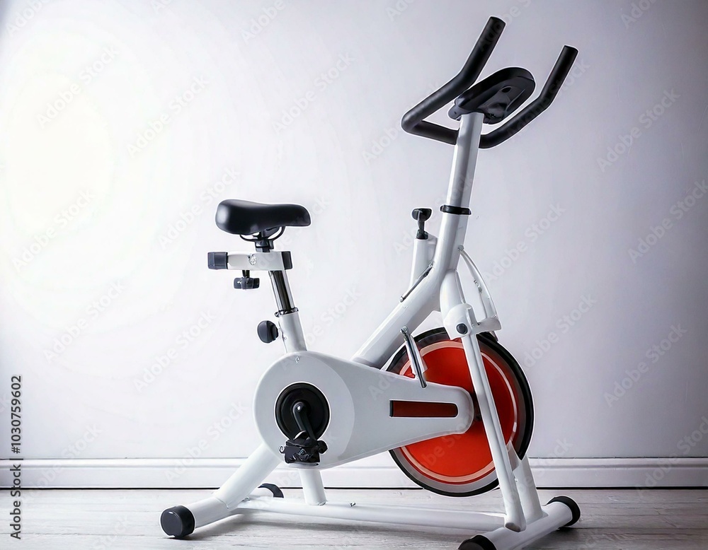 bicycle in front of white screen bicycle in front of white screen