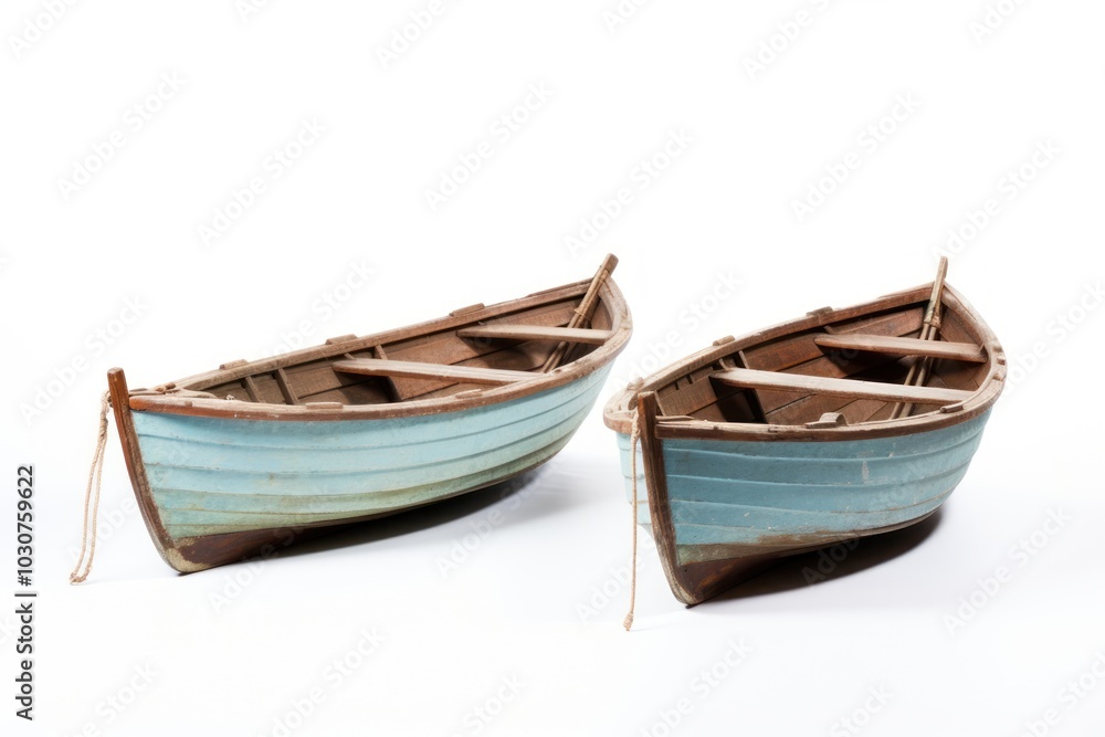 Naklejka premium Boats watercraft vehicle rowboat.