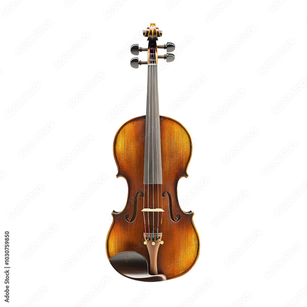 Violin on a Green Background. Violin on a Green Background.