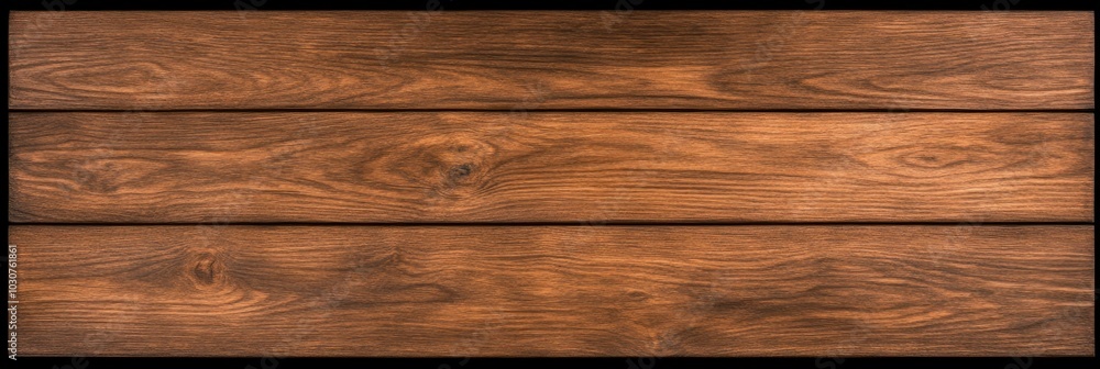 Horizontal grain wooden background with brown wooden planks. Horizontal grain wooden background with brown wooden planks.