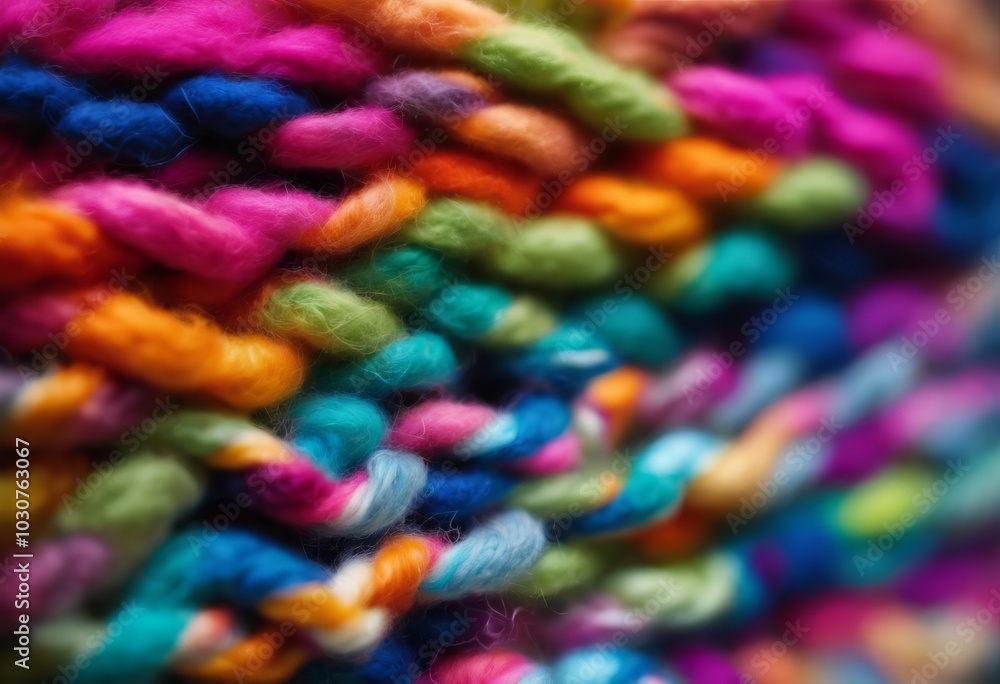 Macro shot of colorful wool with depth of field Macro shot of colorful wool with depth of field