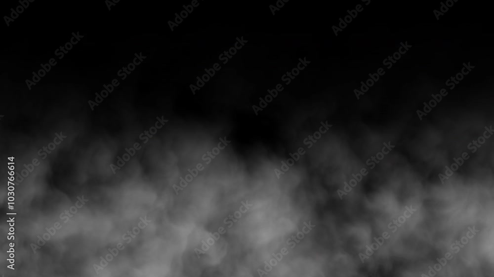 Smoke moving on transparent background. Perfect for transitions, overlays or adding a touch of mystery. Smoke footage, clouds animation, smoke animation, fog animation. alpha channel