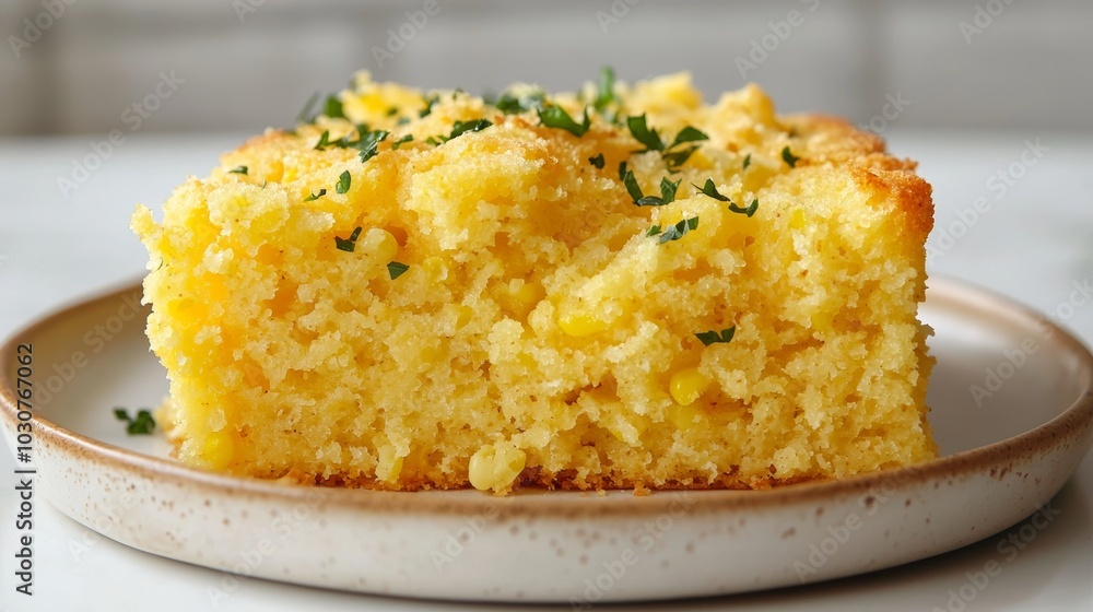 Delicious Cornbread Dressing on a Rustic Plate Delicious Cornbread Dressing on a Rustic Plate