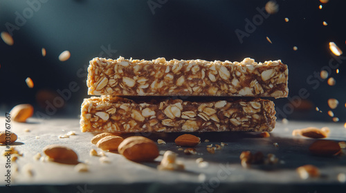 Energy bars - healthy snack photo