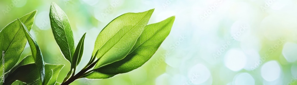 Closeup of a vibrant green leaf with softly blurred background Closeup of a vibrant green leaf with softly blurred background