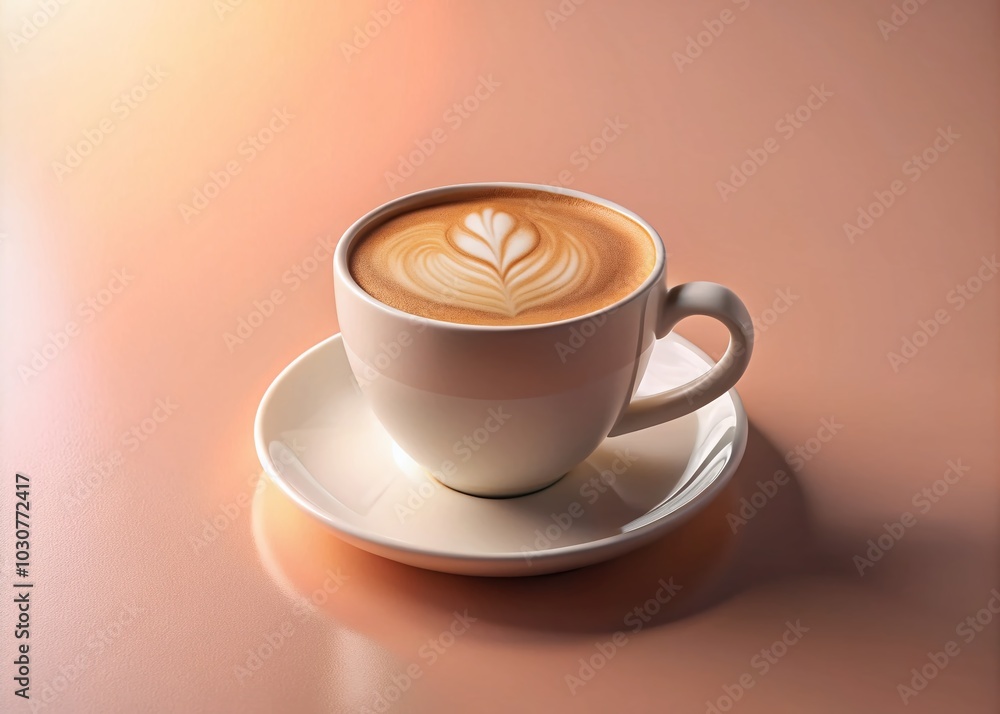 Mockup of a Coffee Cup on a Pink Background for Creative Branding and Marketing Mockup of a Coffee Cup on a Pink Background for Creative Branding and Marketing