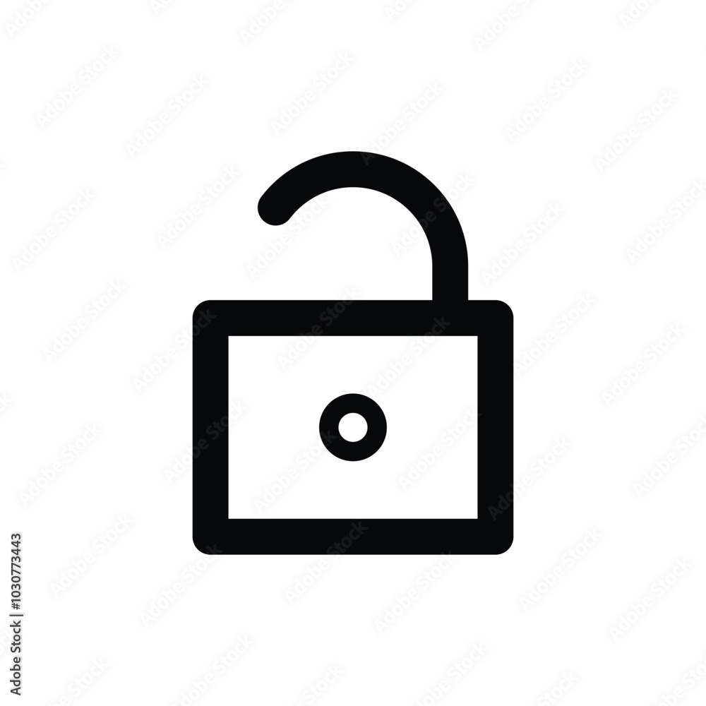 Padlock icon logo design template isolated illustration Padlock icon logo design template isolated illustration