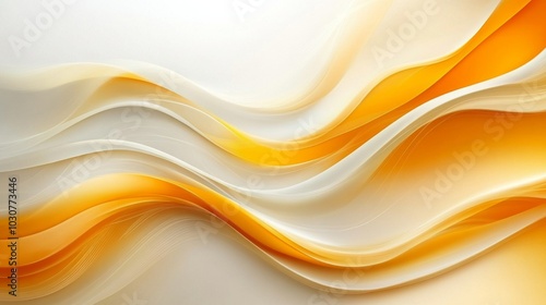 Abstract Waves in Orange Tones