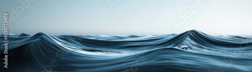 The power of the ocean, a captivating view of breaking wave