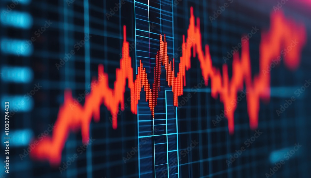 Interest rate symbol fading into darkness with a downward arrow, illustrating economic decline Interest rate symbol fading into darkness with a downward arrow, illustrating economic decline