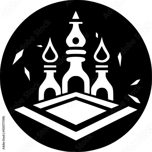 Chess - High Quality Vector Logo - Vector illustration ideal for T-shirt graphic