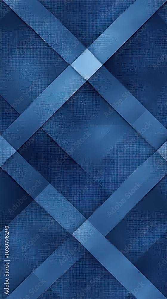 Fototapeta premium Abstract Blue Geometric Pattern with Diagonal Lines and Textured Background