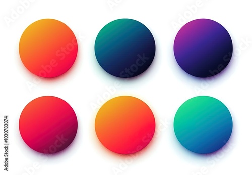 Colorful Gradient Circles - Abstract, Geometric, and Vibrant Backgrounds