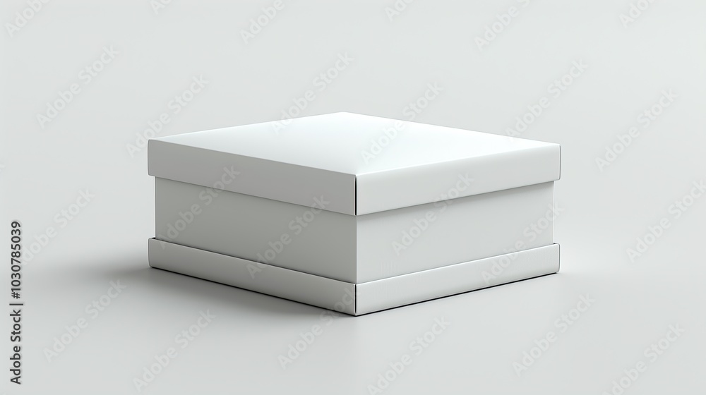 Professional white cardboard box 3D mockup for packaging. Isolated on a white background for easy customization. Ideal for product branding. shipping, packaging, storage, cutout. High resolution Professional white cardboard box 3D mockup for packaging. Isolated on a white background for easy customization. Ideal for product branding. shipping, packaging, storage, cutout. High resolution