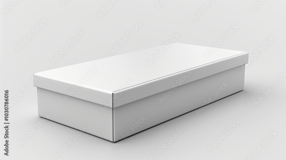 Sleek white cardboard box 3D mockup for realistic product packaging. Isolated on a white background for versatile use. Ideal for product branding. cardboard, package, shipping. High resolution Sleek white cardboard box 3D mockup for realistic product packaging. Isolated on a white background for versatile use. Ideal for product branding. cardboard, package, shipping. High resolution