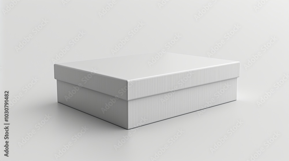 Professional white box 3D mockup for versatile product packaging. Isolated on a white background for a clean presentation. Perfect for branding and marketing. cardboard, package. High resolution Professional white box 3D mockup for versatile product packaging. Isolated on a white background for a clean presentation. Perfect for branding and marketing. cardboard, package. High resolution