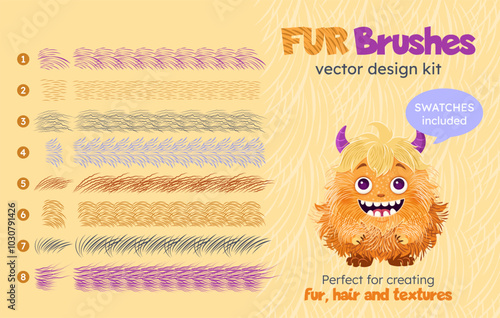Foto Fur brushes set