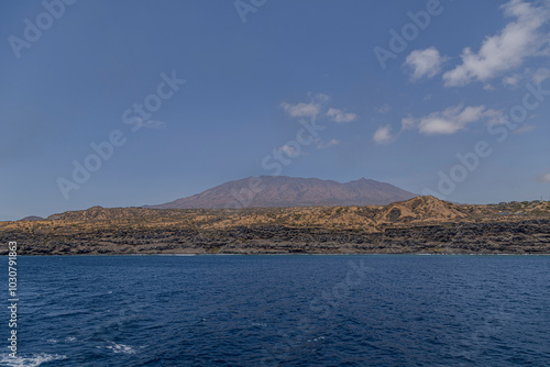 Wallpaper Mural View from the boat of Fogo Island, Cabo Verde Torontodigital.ca