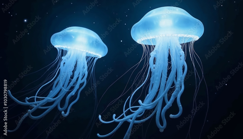Glowing Beauties of the Ocean Exploring the Fascinating World of Jellyfish Underwater Glowing Beauties of the Ocean Exploring the Fascinating World of Jellyfish Underwater