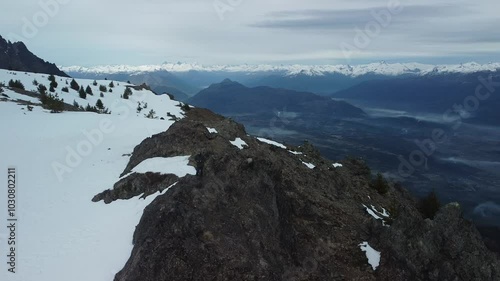 snow covered mountains