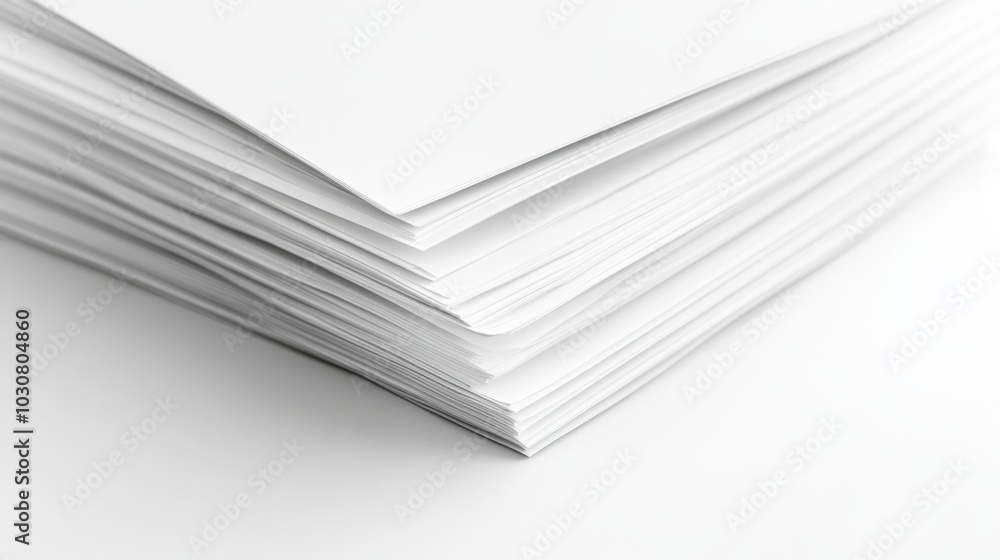 Abstract White Paper Stack Background Abstract White Paper Stack Background
