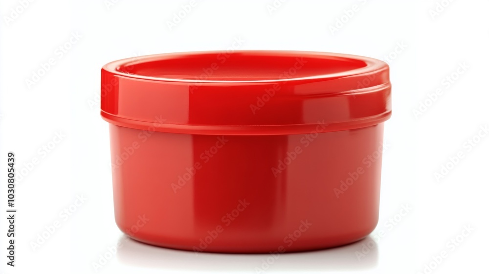 Red Plastic Container with Lid - Storage Solution for Your Kitchen Red Plastic Container with Lid - Storage Solution for Your Kitchen