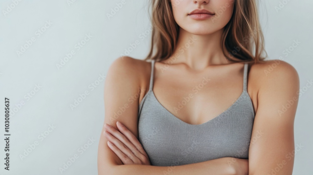Portrait of a Young Woman with Crossed Arms Portrait of a Young Woman with Crossed Arms