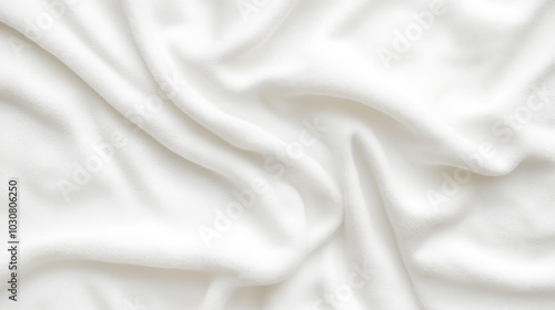 White Fabric Texture Background: Smooth, Soft & Minimalistic