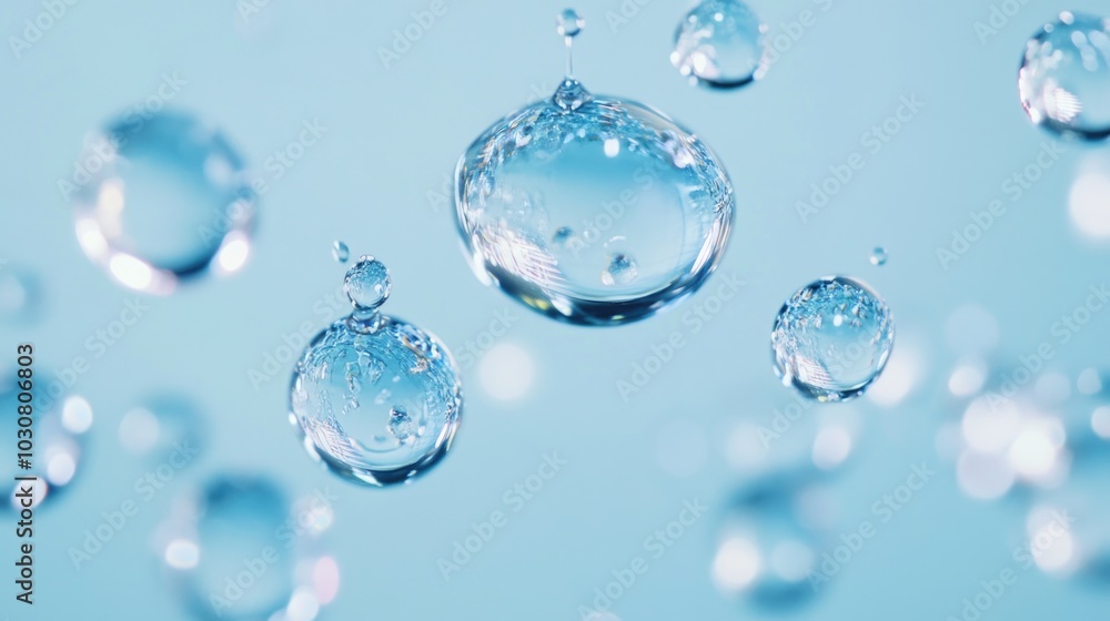 A collection of tiny water droplets suspended in mid-air, ideal for use in illustrations and designs related to nature, science, or weather A collection of tiny water droplets suspended in mid-air, ideal for use in illustrations and designs related to nature, science, or weather