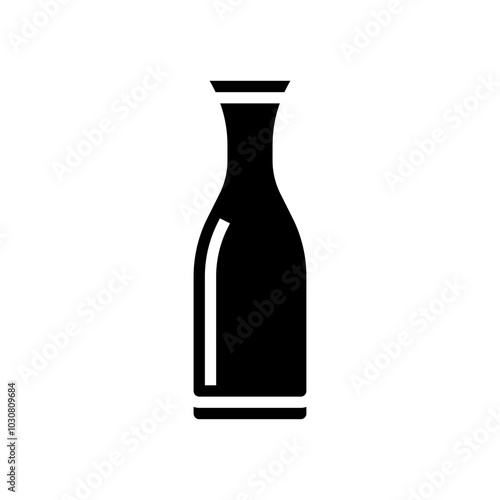 carafe glass package glyph icon vector. carafe glass package sign. isolated symbol illustration