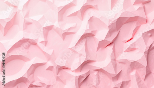 Obraz na płótnie Textured pink crumpled paper background for creative design, art projects, or crafting purposes w salonie