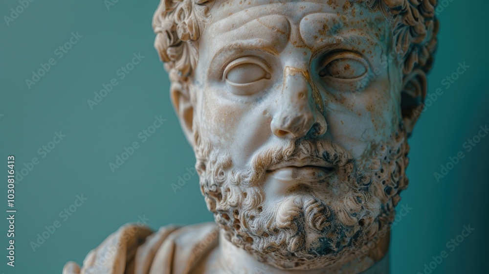 Obraz premium Man with beard statue