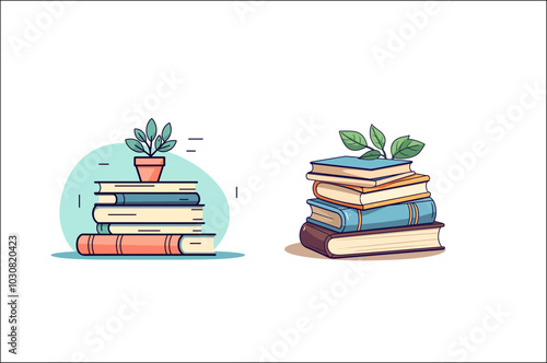 Book Vector Clipart. Book Vector Illustration. Book Vector.