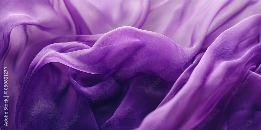 Obraz premium Purple Fabric Close Up