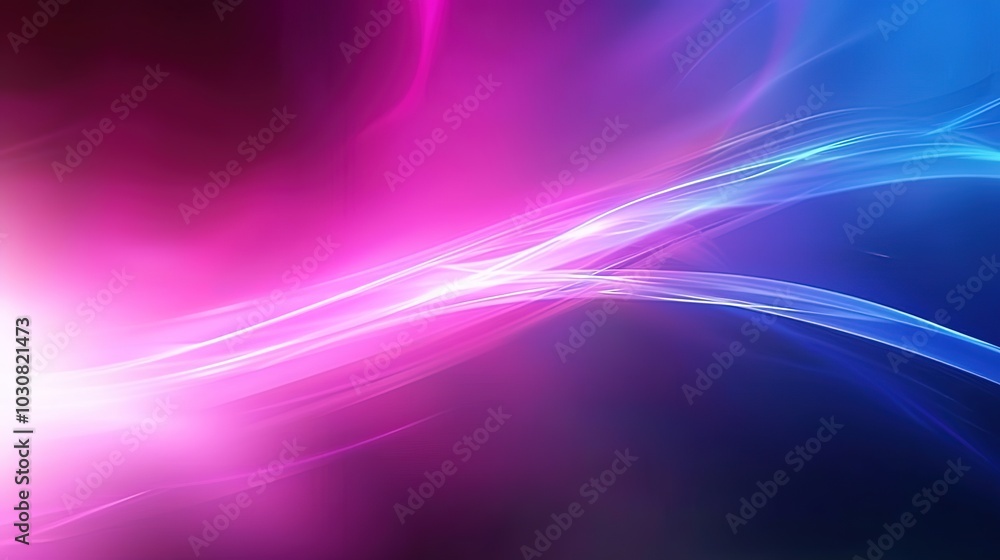 Electric Neon Wave Background with Pulsating Glow, Blue and Pink Hues – Perfect for Urban Nightlife or Futuristic Stock Imagery Electric Neon Wave Background with Pulsating Glow, Blue and Pink Hues – Perfect for Urban Nightlife or Futuristic Stock Imagery