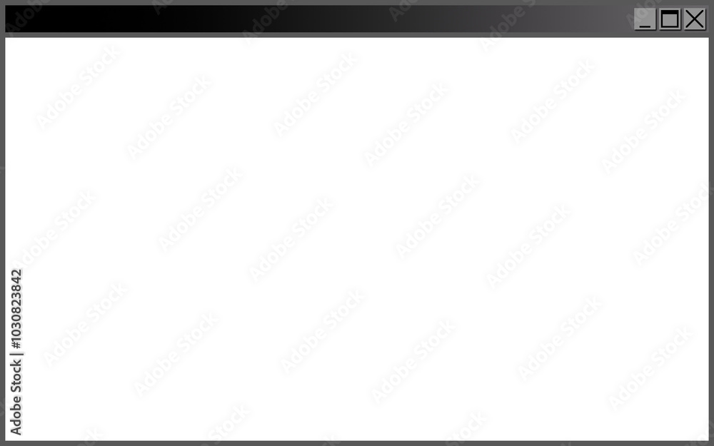 Obraz premium PCウィンドウ タイプ3 (Windows XP風 ダークUI)