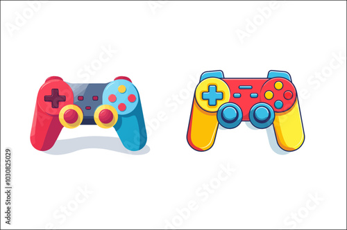 Video Game Controller Vector. gaming controller clipart. Game Controller Illustration.