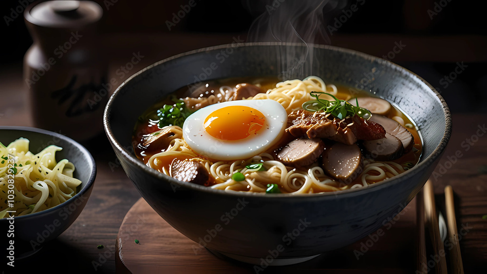 Steaming Bowl of Ramen: A Feast of Flavor and Tradition Steaming Bowl of Ramen: A Feast of Flavor and Tradition