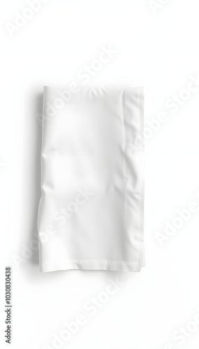 Clean napkin on white background isolated with white highlights, png