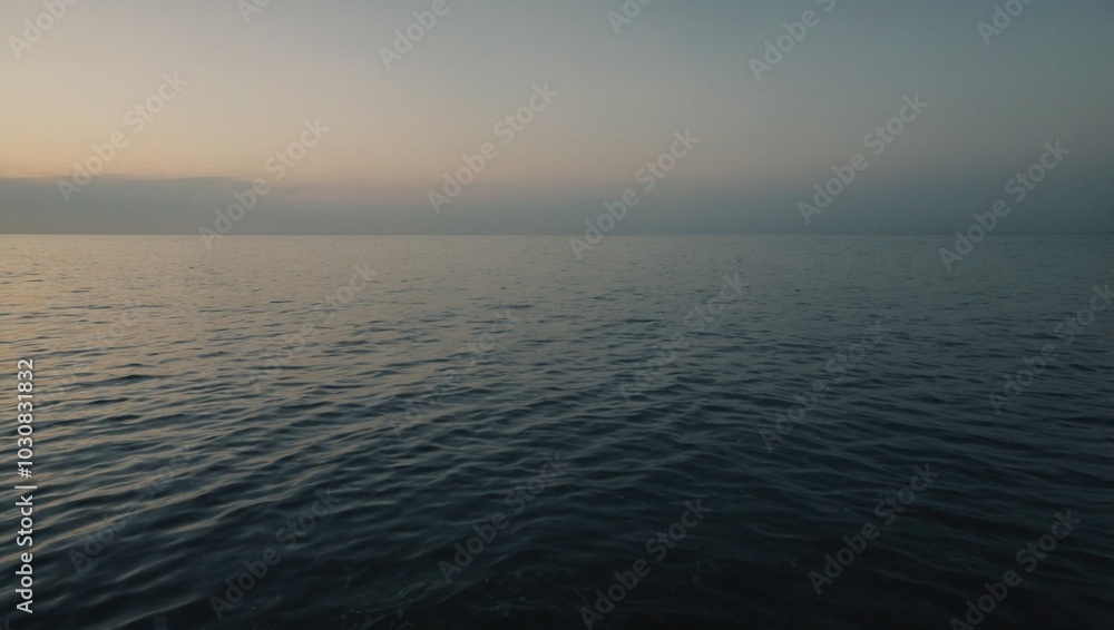 Obraz premium minimalistic photo of a depressed sea