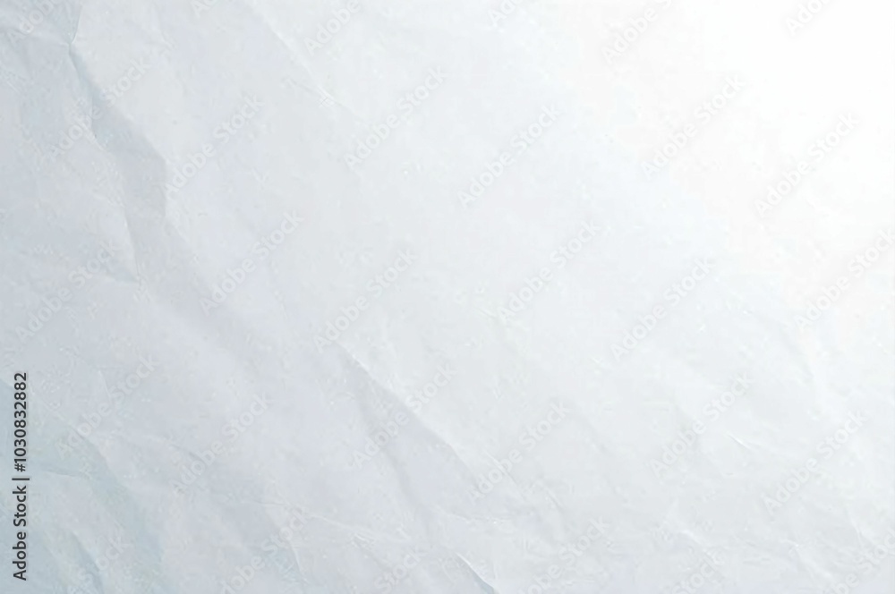 White crumpled paper texture with light shadows White crumpled paper texture with light shadows