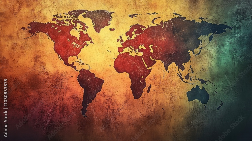 Fototapeta premium world map abstract background