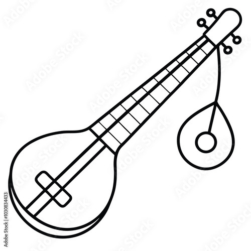 Veena Traditional Indian String Instrument