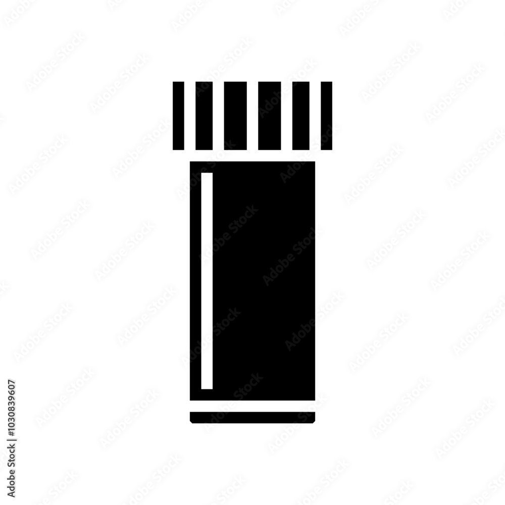vial plastic package glyph icon vector. vial plastic package sign. isolated symbol illustration vial plastic package glyph icon vector. vial plastic package sign. isolated symbol illustration