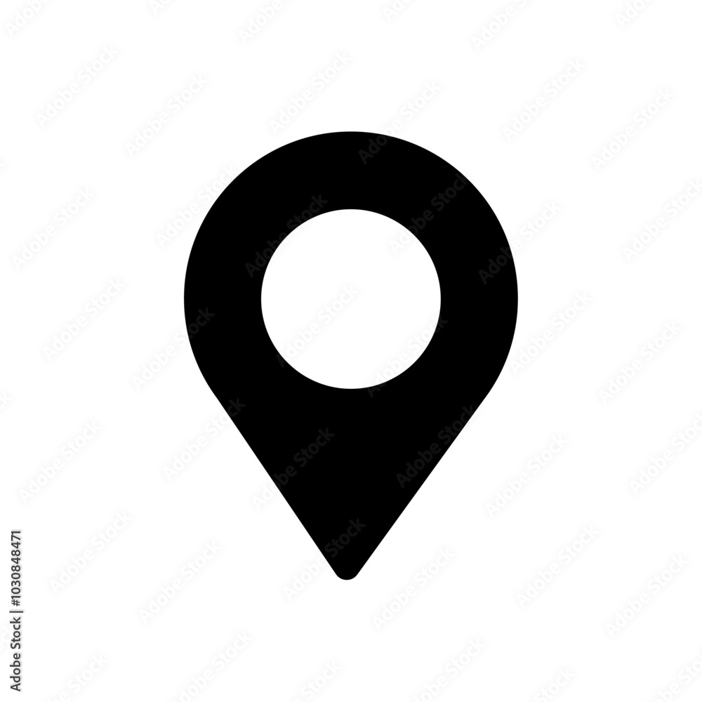 Rounded location icon, Map pin place marker. location pointer icon symbol in flat style. Location pin icon, Navigation sign. Rounded location icon, Map pin place marker. location pointer icon symbol in flat style. Location pin icon, Navigation sign.